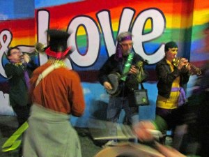 The spirit was infectious, with folks joining the parade as the journey down Fourth Avenue continued.