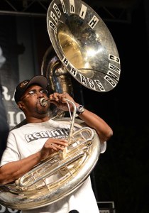 Phil Frazier, founding member and anchor of Rebirth Brass Band.