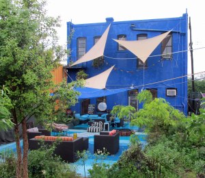 The back of the renovated building that serves as Milo Music Parlor