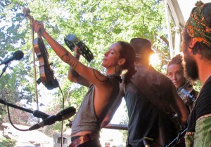 Sisters Leah Song (left) and Chloe Smith of Rising Appalachia lived and performed in New Orleans for seven years. 